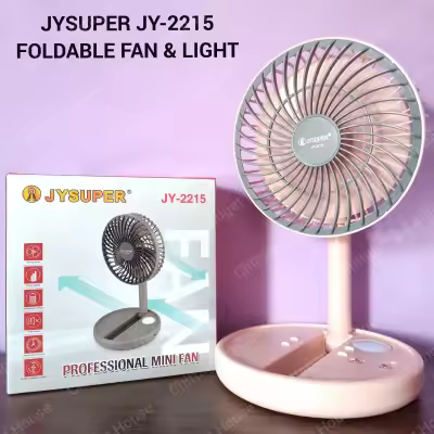 Joysuper JY-2215 Ac-Dc Professional Rechargeable Portable Mini Table Fan