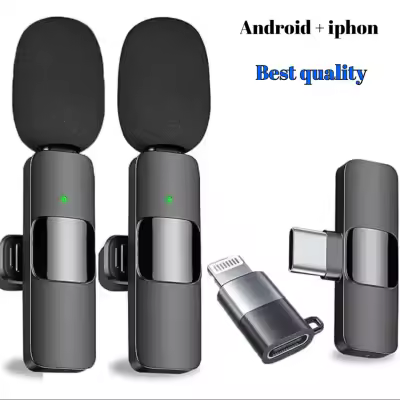 K9 Wireless Bluetooth Dual Microphone Type C+Apple- Original Products