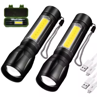 LED Rechargeable USB Touch Light Waterproof Mini Torch Light  LED Rechargeable