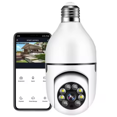 3MP Wifi Wireless Light Bulb Camera