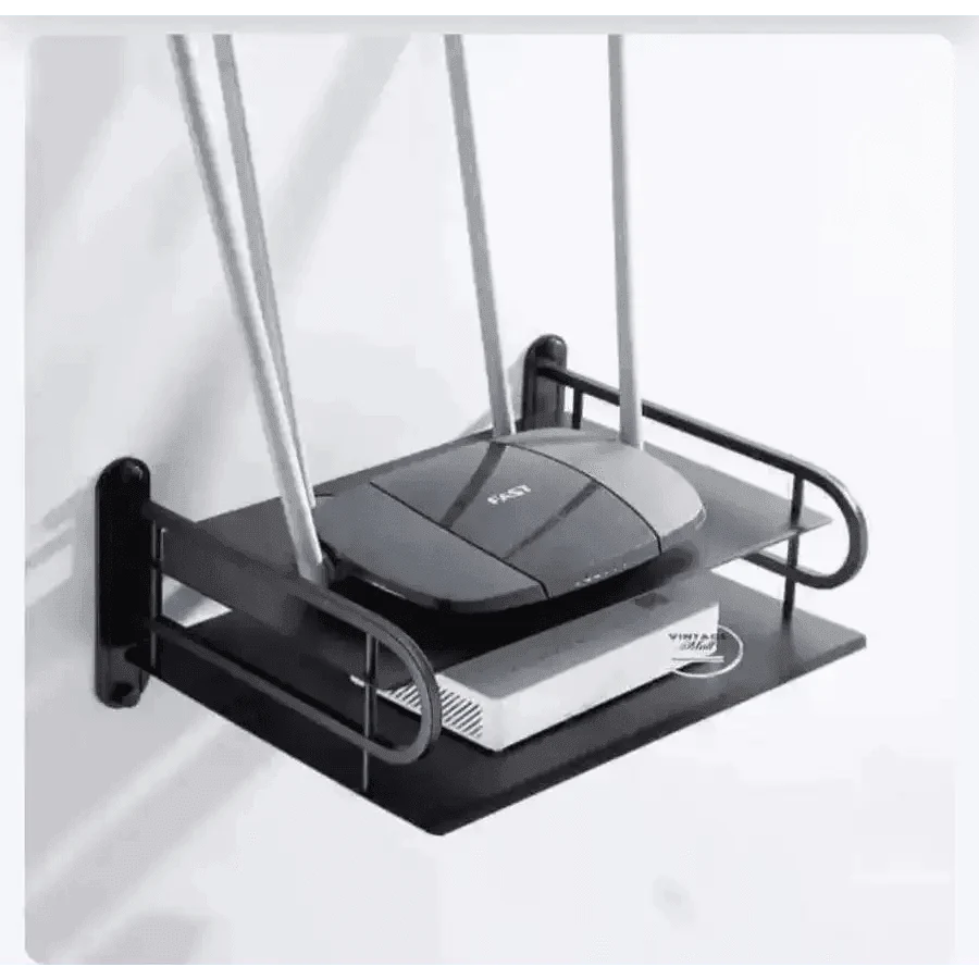 Wall mounted wifi router stand