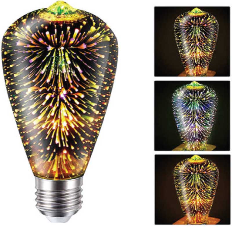 3D Firework Led Decorative Light Bulb