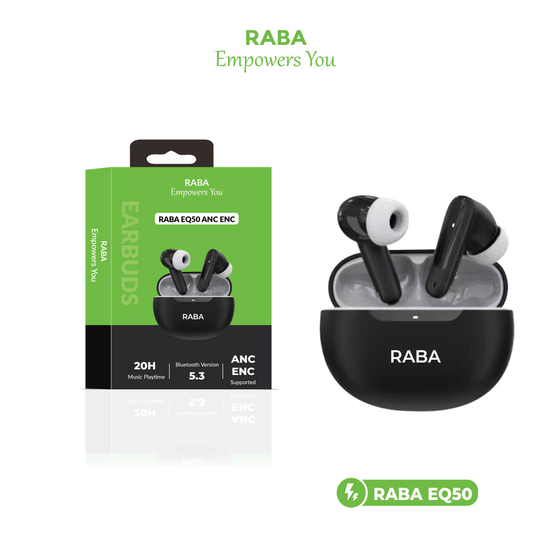 RABA EQ50  Wireless ANC & ENC Earbuds