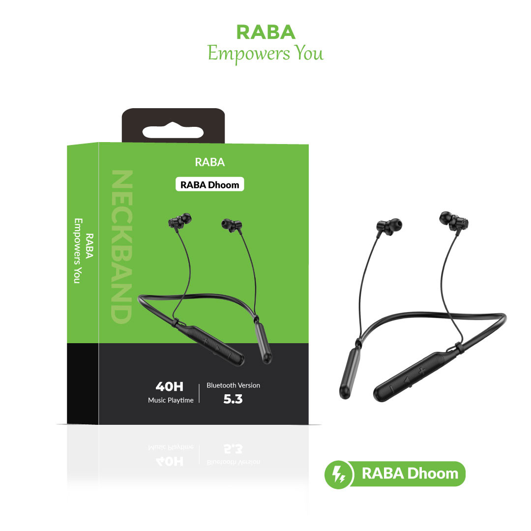 Raba Dhoom Neckband (5 Voice Changer)
