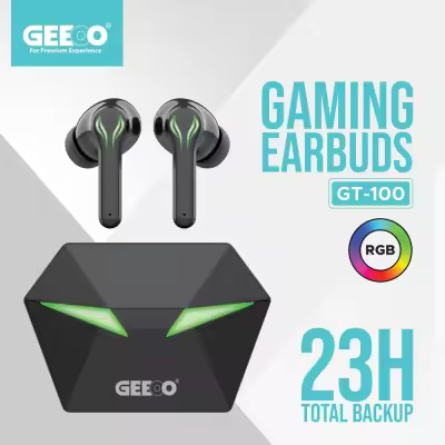 Geeoo GT100 Professional Competitive Gaming Earbuds with RGB