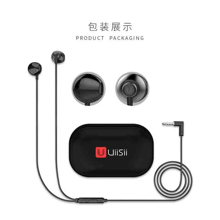 UiiSii HM12 Wired In Ear Deep Bass Clear Music Earphone