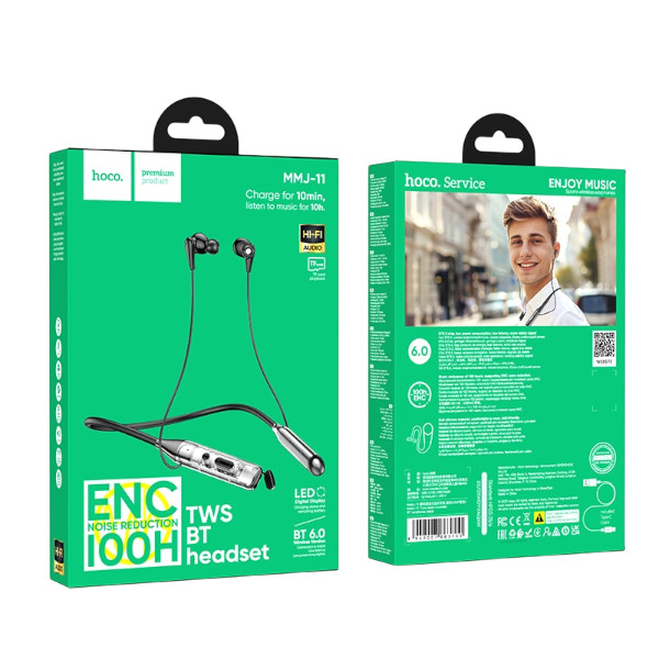 Hoco MMJ11 ENC Bluetooth Wireless Neckband