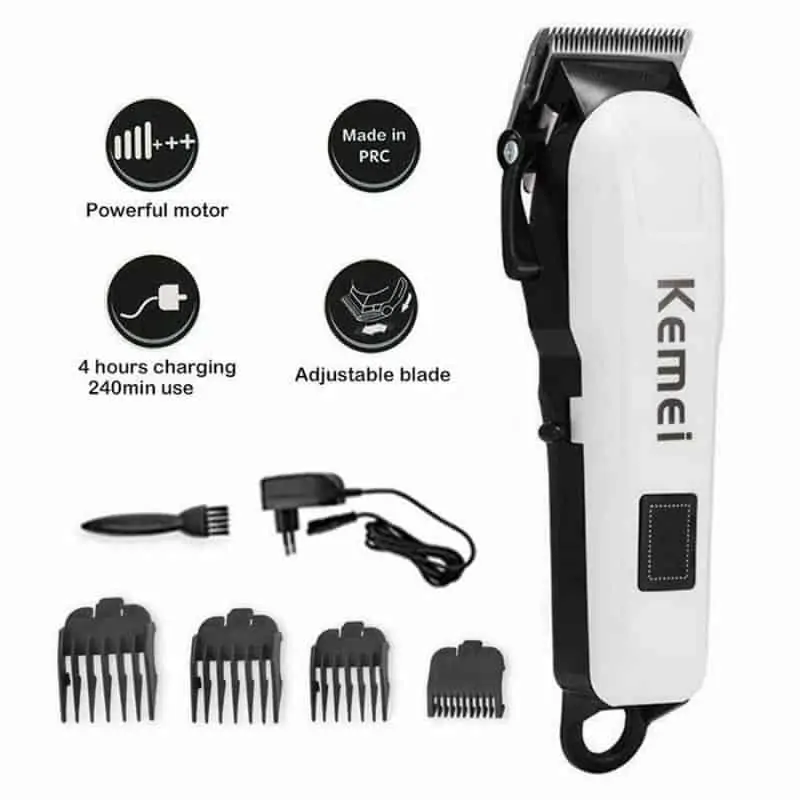 Kemei KM-809A Rechargeable Cum Electric Hair Clipper Trimmer