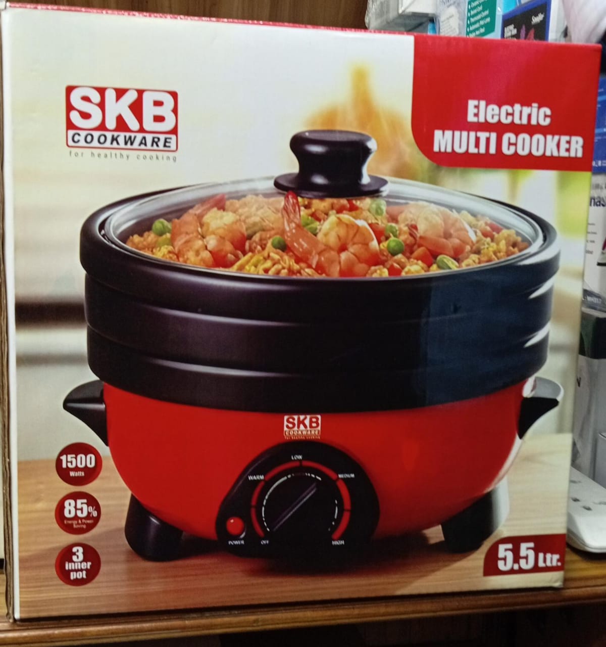 SKB Cookware Electric Multi Cooker 5.5 Liter
