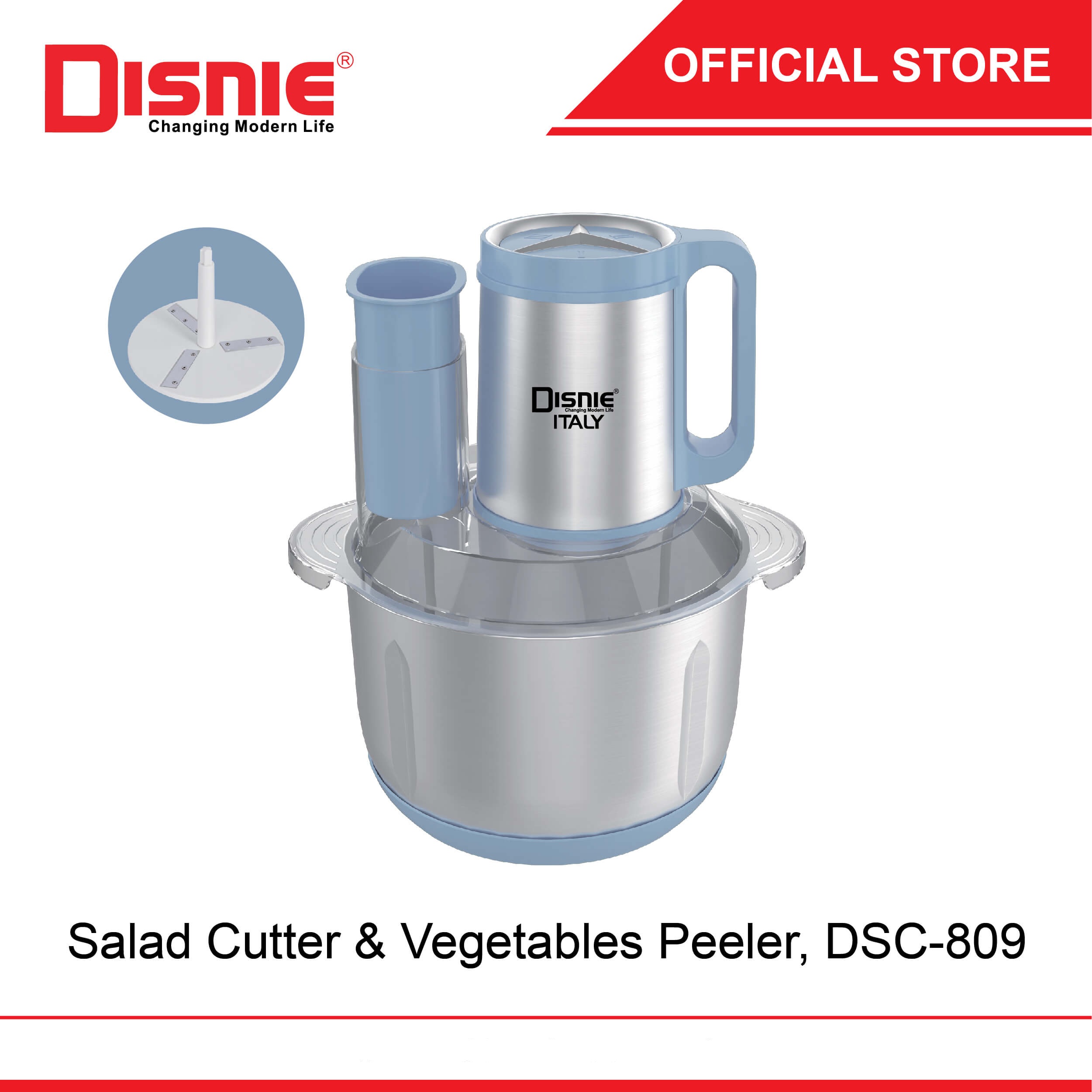 Disnie 6in1 DSC-809 Salad Cutter Maker and Food Chopper (5.5L)