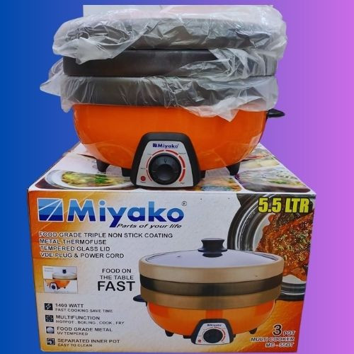 Miyako MC-550T 5.5 Liter 3 Pot Electric  Curry Multi Cooker