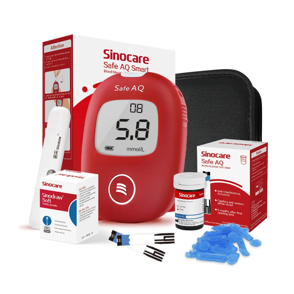 Sinocare Safe AQ Blood Glucose Monitor–Accurate Diabetes Testing Machine