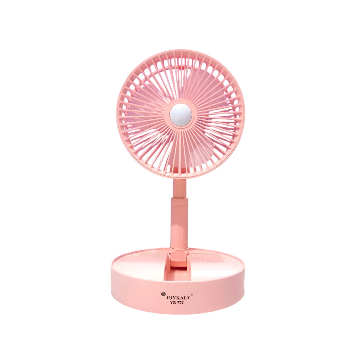 Joykaly YG-737 Rechargeable Foldable & Movable Table Fan with LED Light