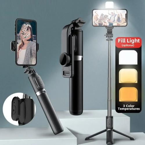 L13D Double Fill Light Bluetooth Selfie Stick with Double Fill Light