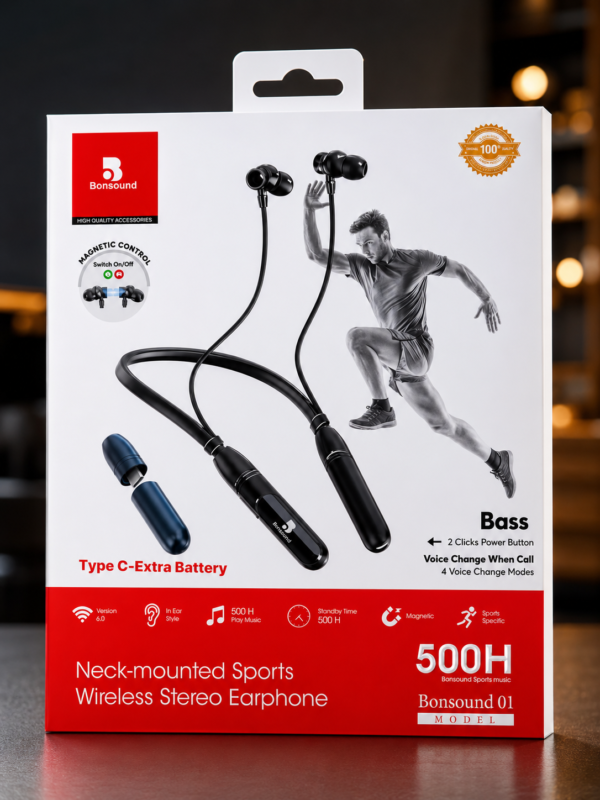 Bonsound 01 Neck-Mounted Sports Wireless Stereo Neckband
