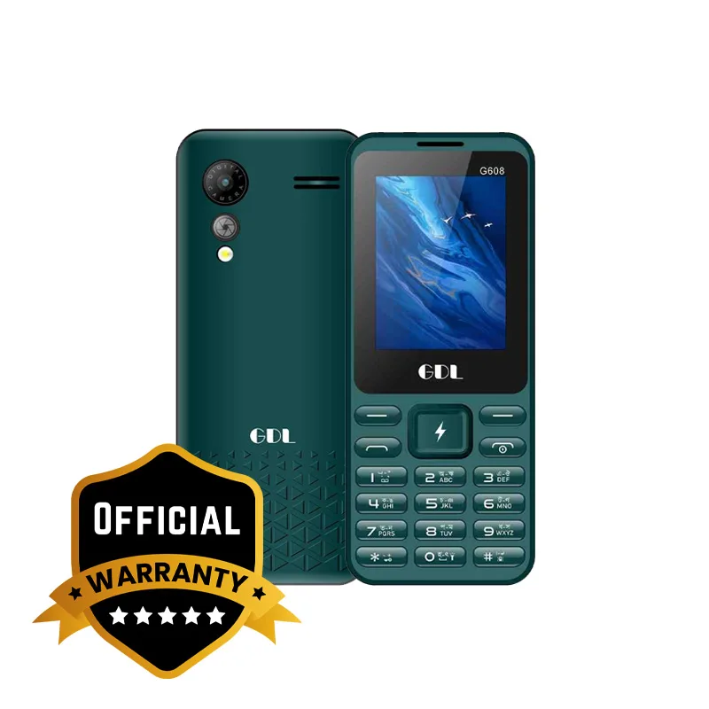 GDL G608 Official New ButtonPhone – 1200mAh Battery, Dual SIM, Wireless FM & Bluetooth