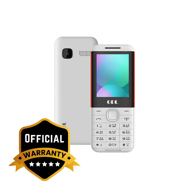 GDL G8+ Official New ButtonPhone – 2.4″ QVGA Display, 1700mAh Battery, Dual SIM, Wireless FM & Bluetooth