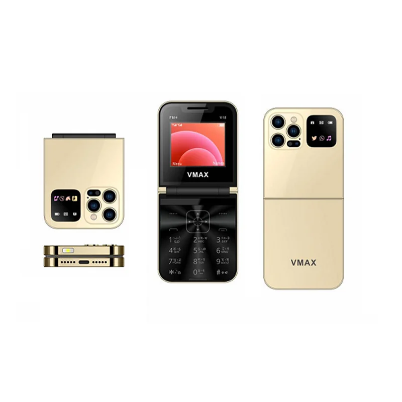 Vmax V18 Fold Official New Button Phone